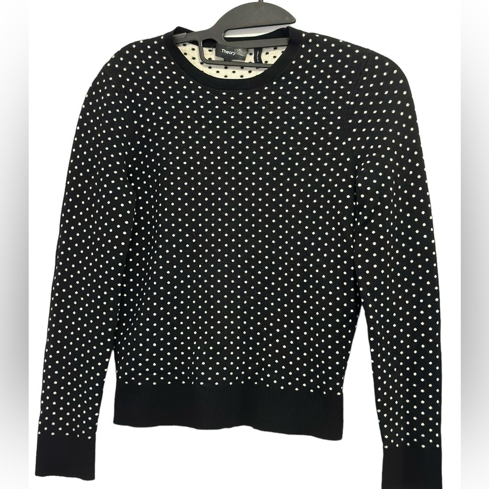 Theory Polka Dot Women’s Sweater Tag Size M - Picture 1 of 11